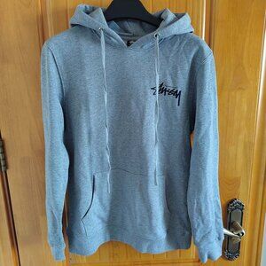 Stussy Logo 8 Ball Hoodie - Grey